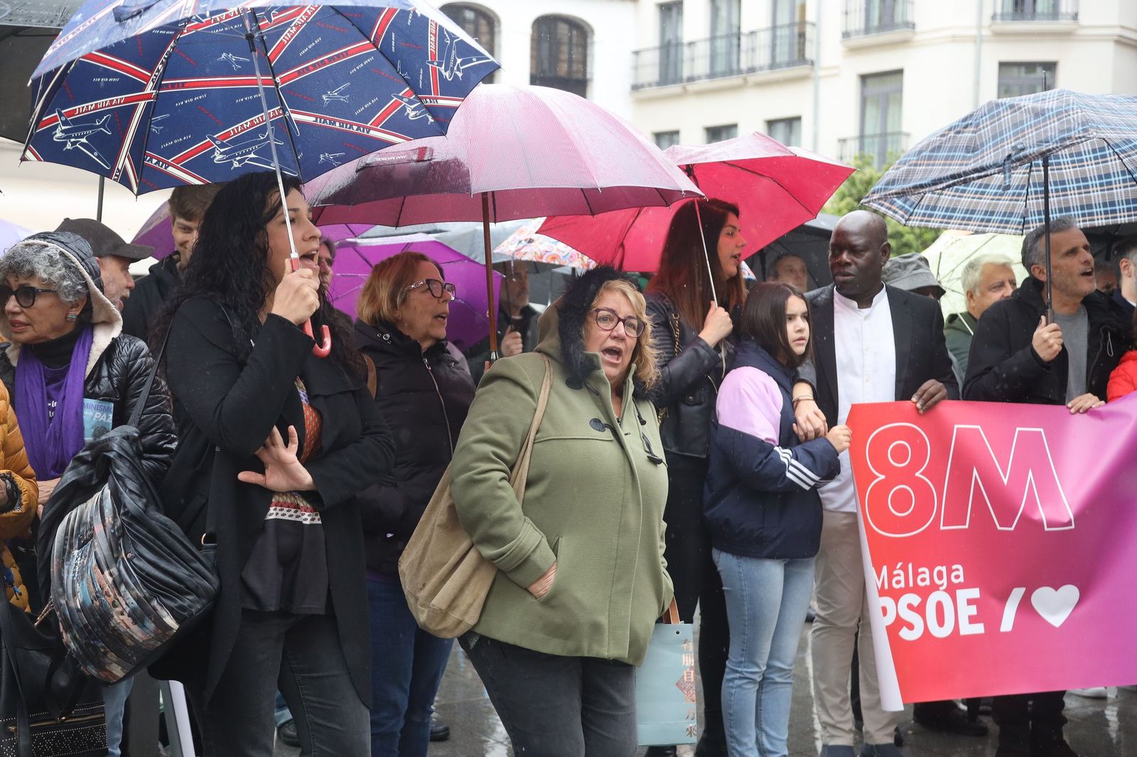 Así ha sido la concentración contra la violencia machista en Málaga