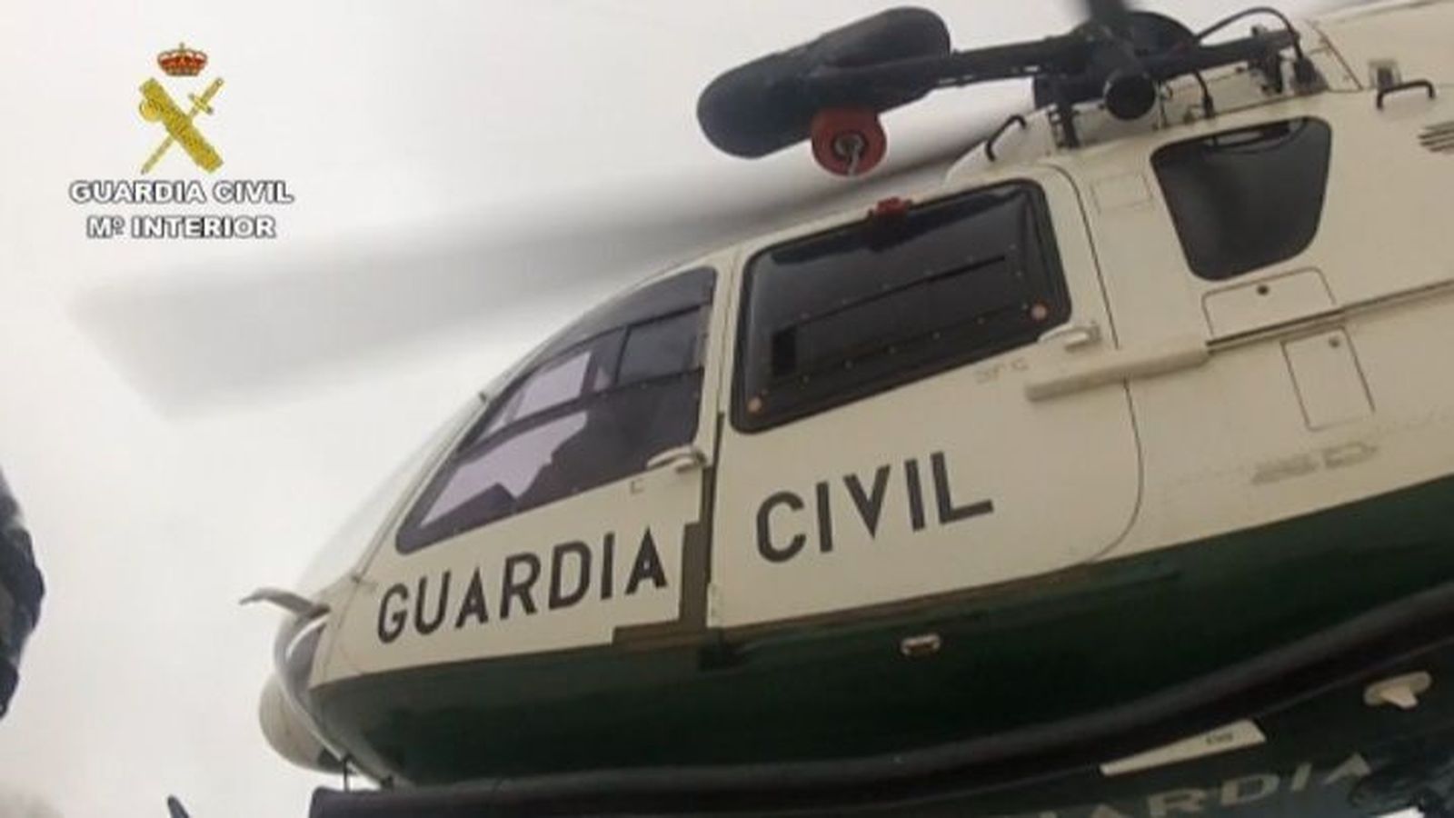 Un helicóptero de la Guardia Civil.