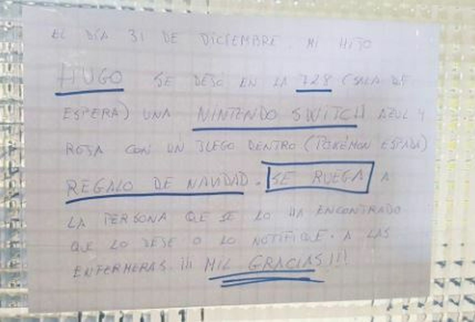 En busca de la Nintendo Switch perdida en el Materno de Granada