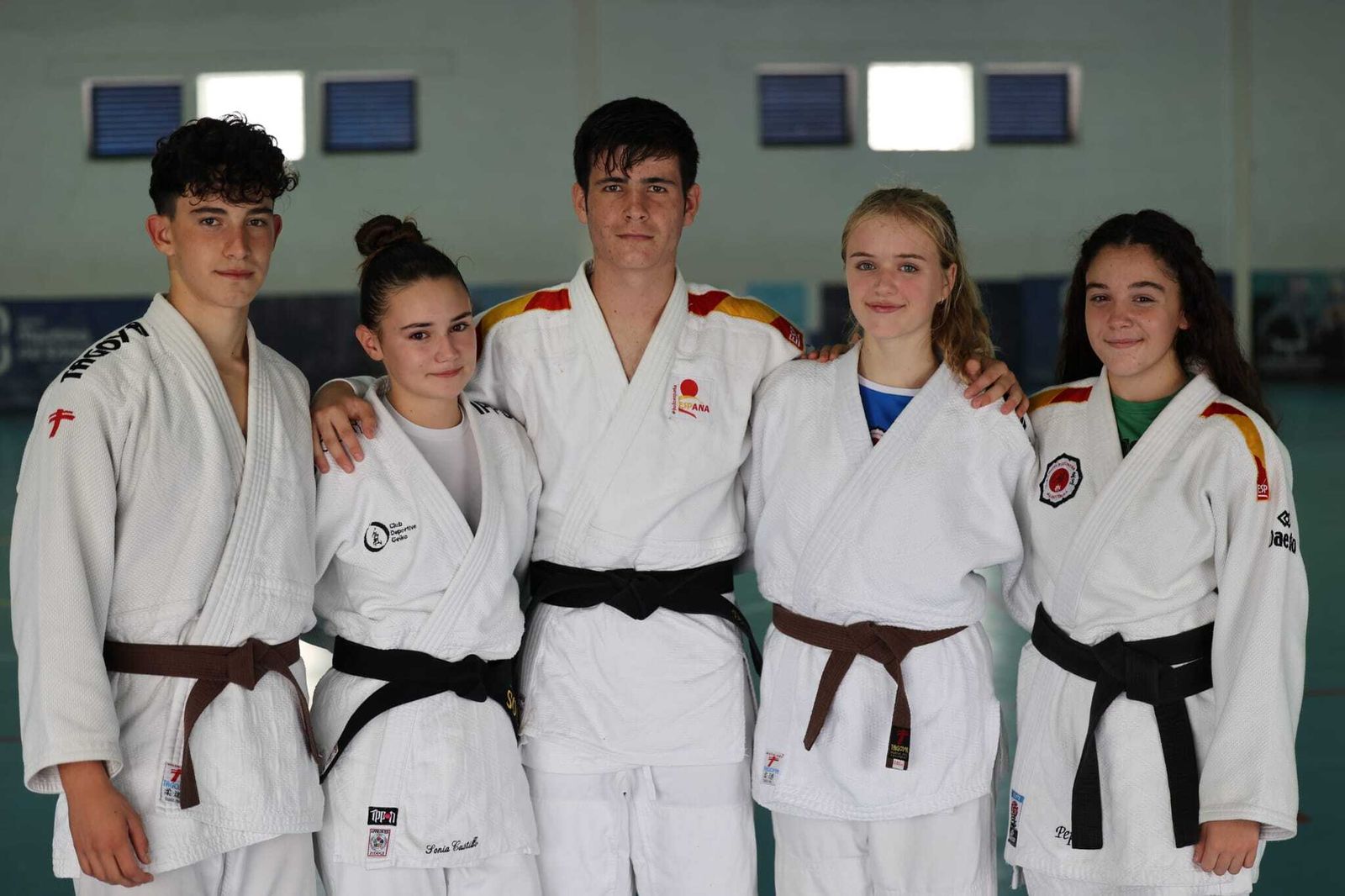 Los cinco representantes del Salesianos Algeciras