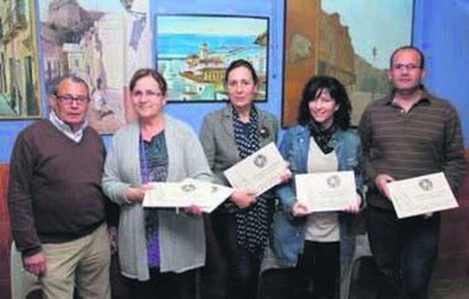Juan del Águila, presidente de la asociación, durante una reciente entrega de reconocimientos.