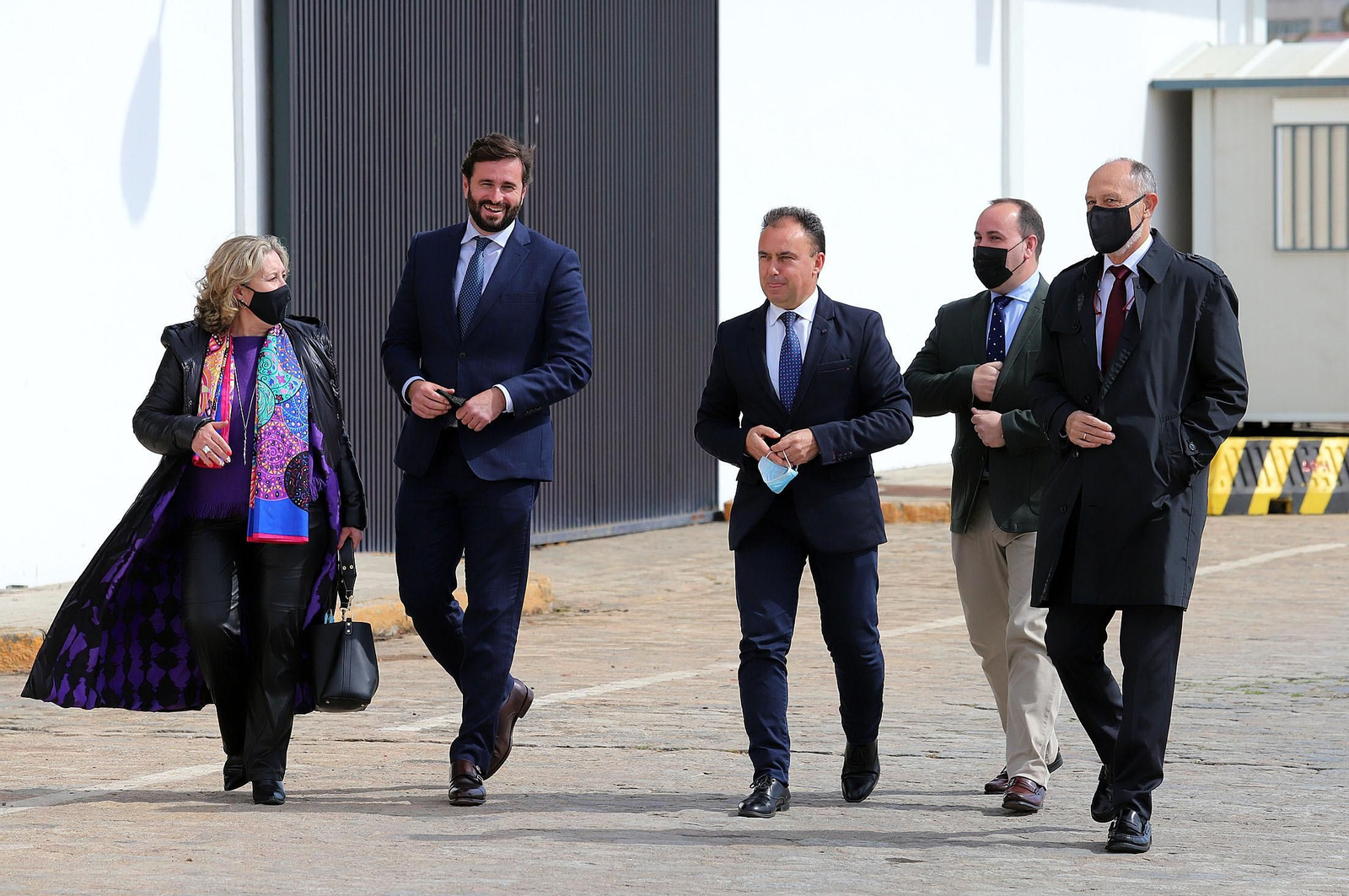 Imágenes del acto de inicio de las obras de la Marina Deportiva del Puerto de Huelva