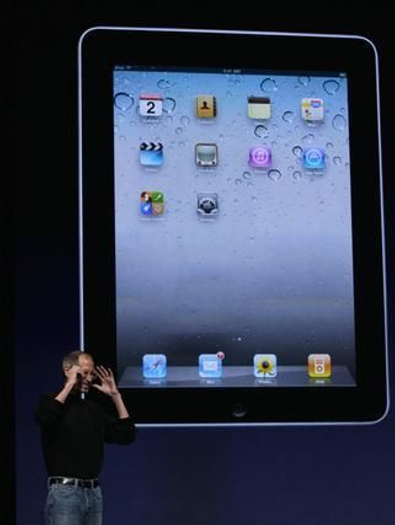 Steve Jobs presenta el iPad 2, la nueva versión del 'tablet' de Apple.

Foto: AFP Photo
