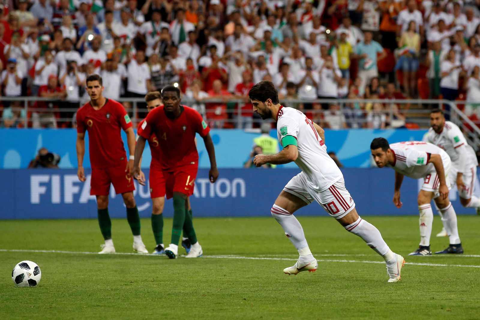 Las imágenes del Irán-Portugal