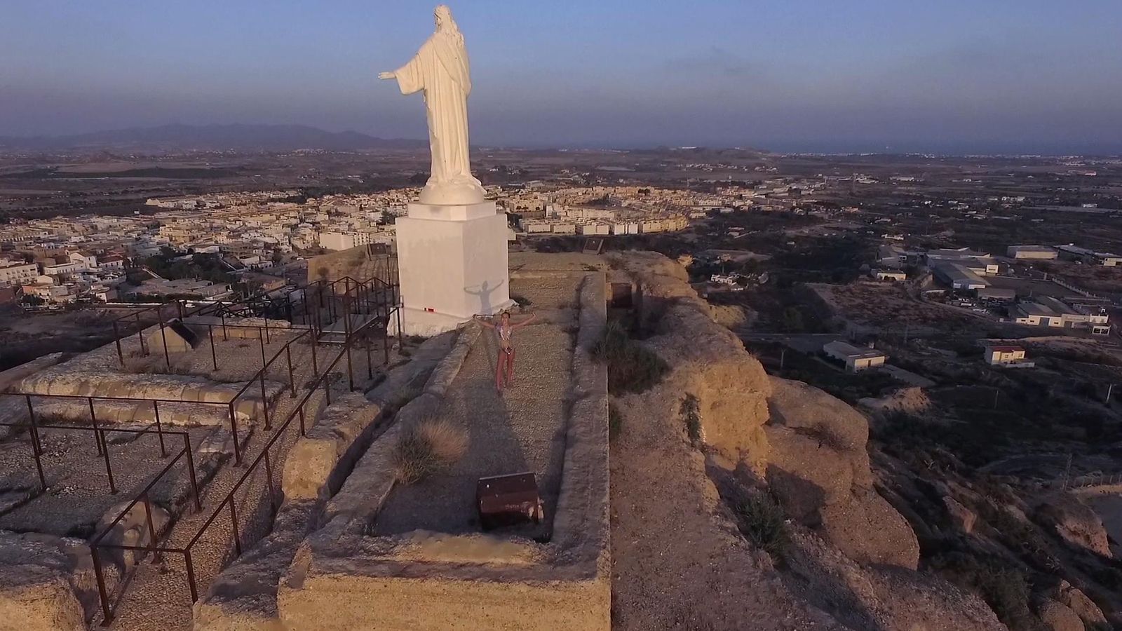 El Espíritu Santo de Vera desde los aires.