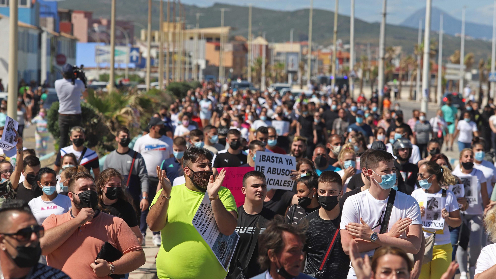 Fotos de la manifestación de La Atunara en La Línea