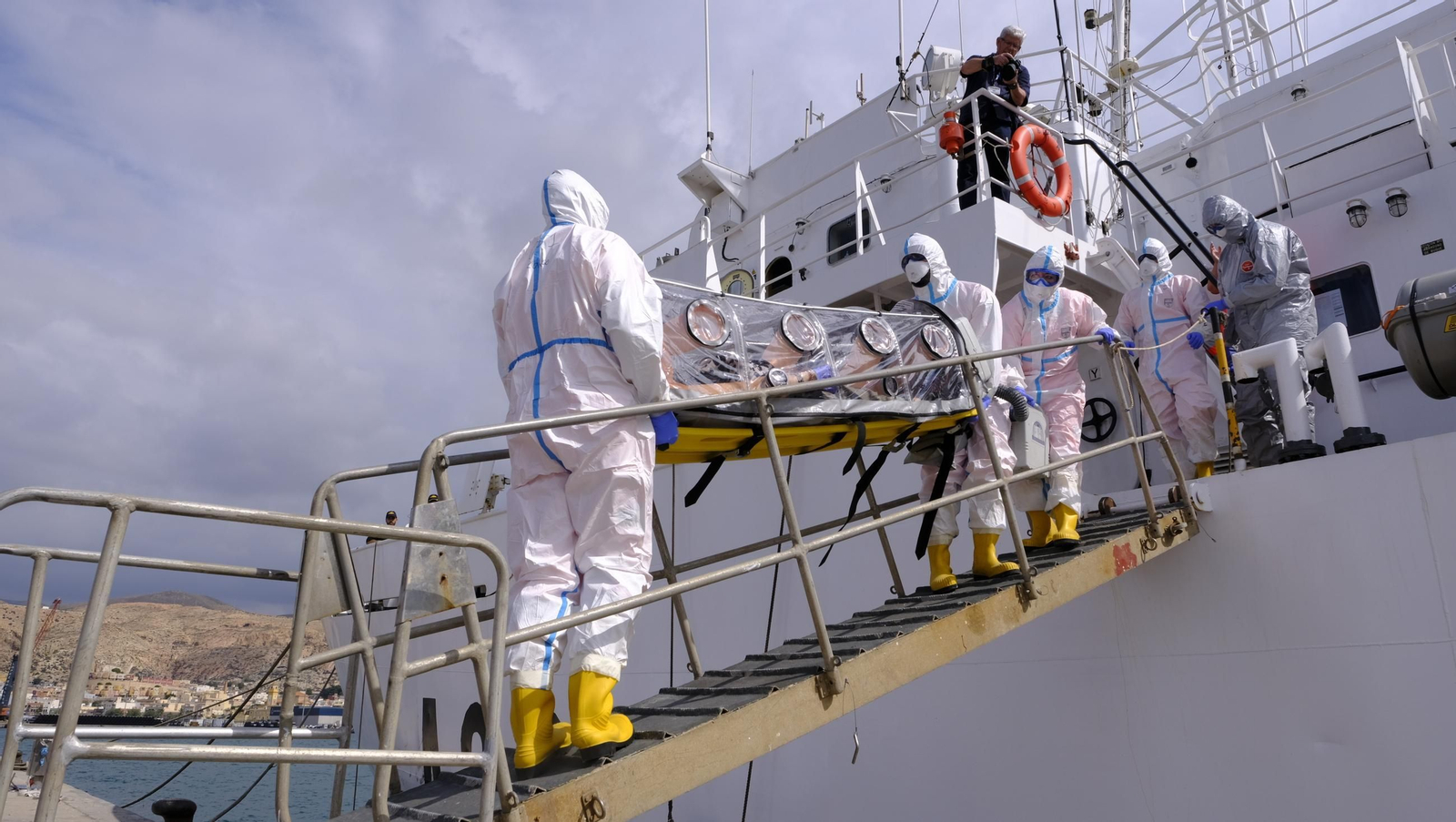 Ejercicio Marsec25 simulacro, en el Puerto de Almería, en imágenes