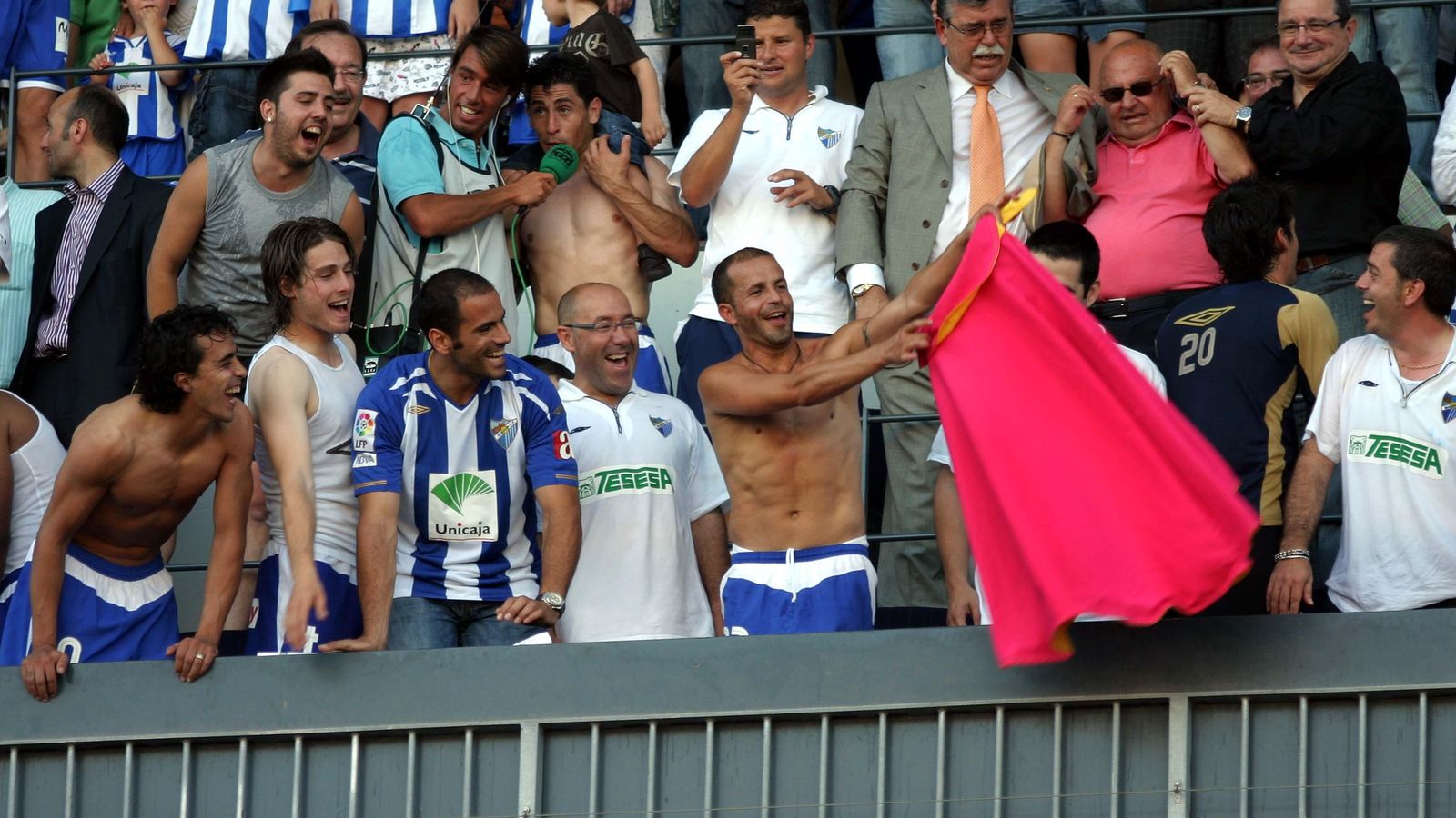 El ascenso del Málaga a Primera de 2008.