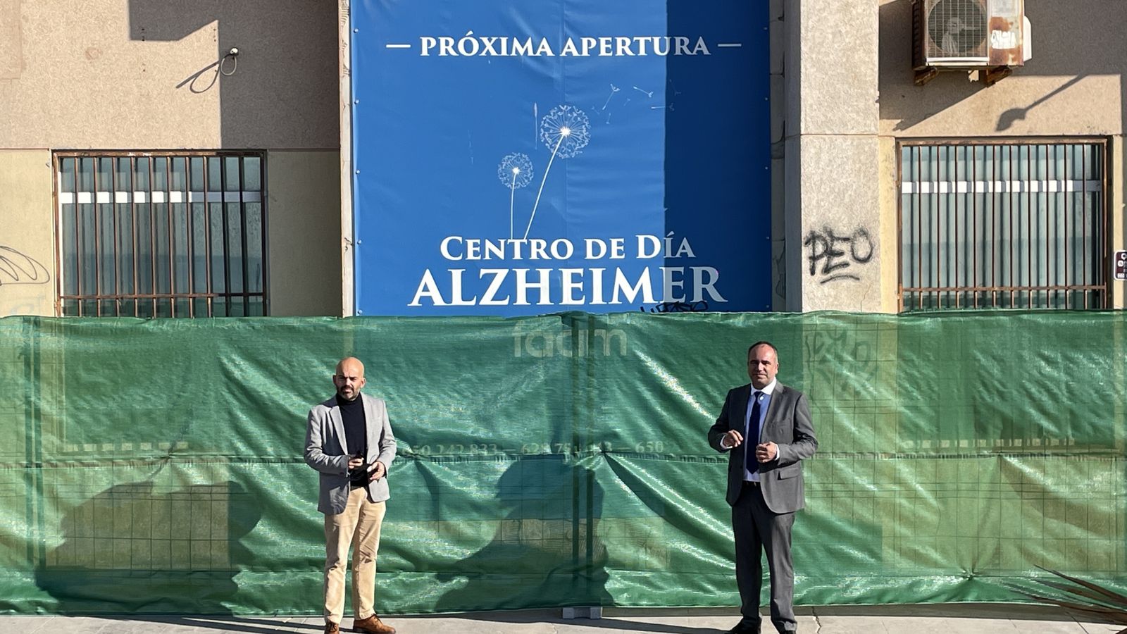 Visita a las obras del nuevo centro de Alzheimer de FAAM.