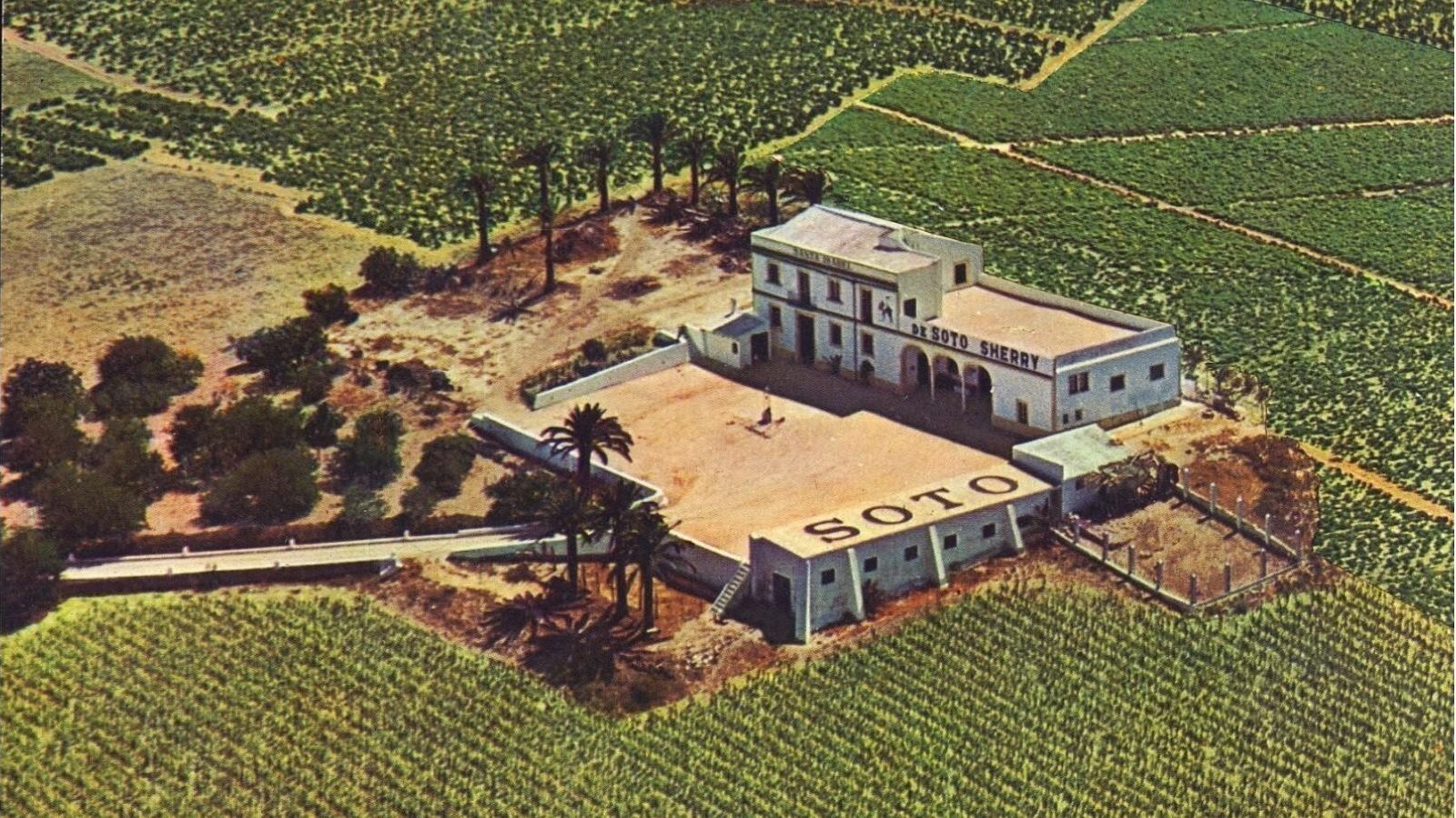 Vista aérea de la viña Santa Isabel.