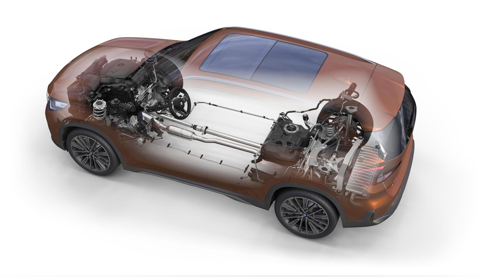 Los motores que se ponen a la venta inicialmente de tres y cuatro cilindros, respectivamente, de gasolina y Diesel, tendrán versiones microhíbridas con arquitectura eléctrica de 48 voltios.