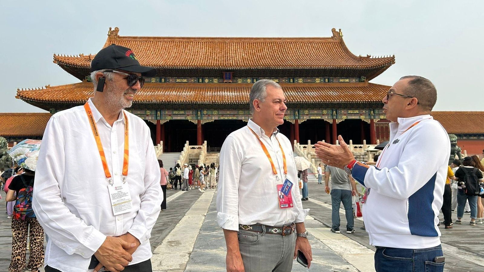 José Luis Sanz en su reciente viaje a China.