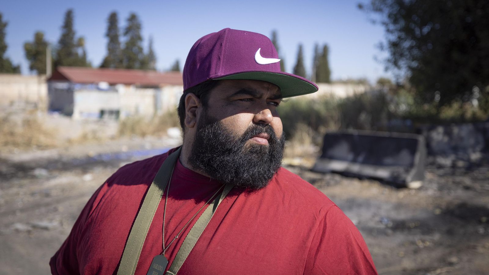 Eduardo Ramírez, que viene de Alicante a visitar a su familia en el Vacie.