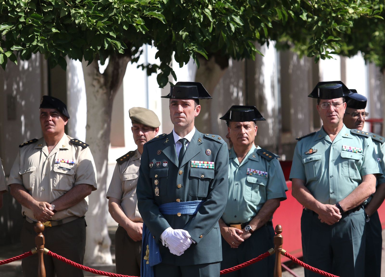 El coronel de la Guardia Civil Juan Carretero, durante su toma de posesión en el año 2017.