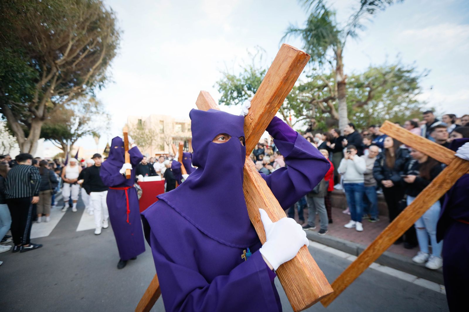 La procesión del Encuentro, en imágenes