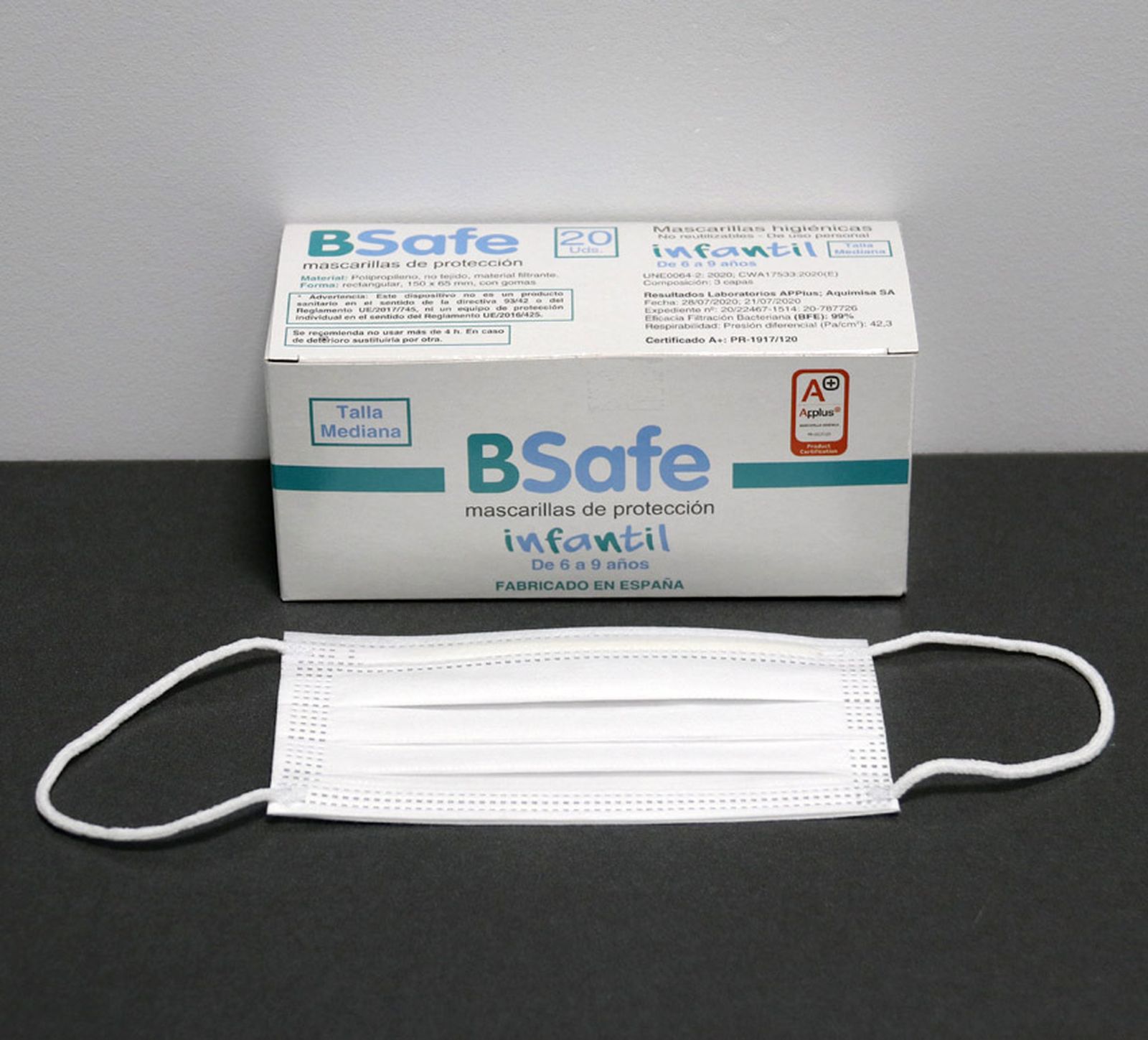 Modelo infantil de la mascarilla BSafe