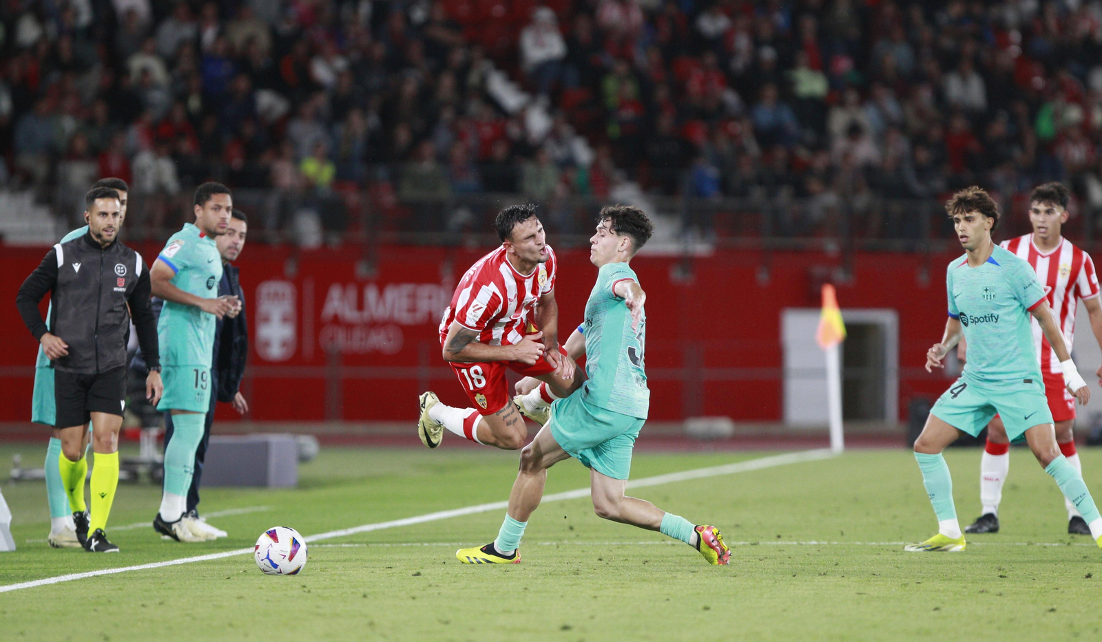 Las mejores imágenes del partido U.D. Almería-F.C. Barcelona