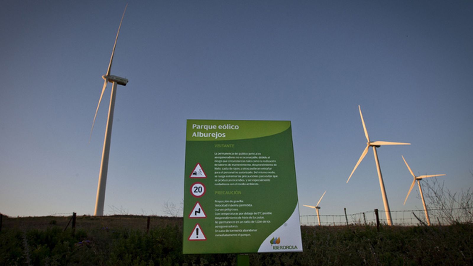 Parque eólico en Medina Sidonia.