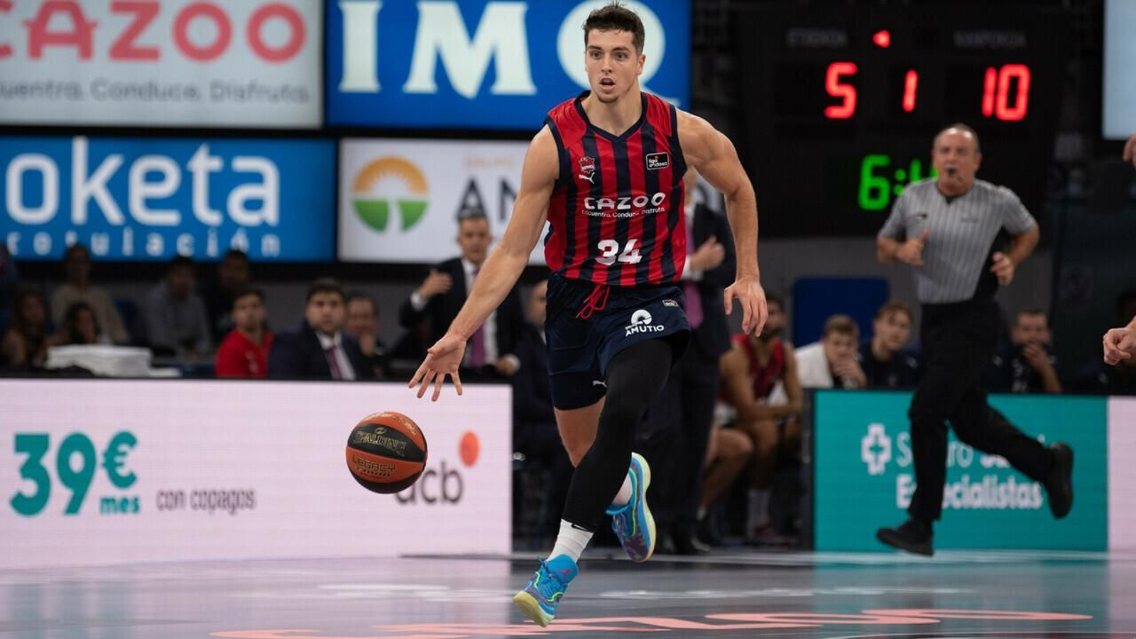 Daulton Hommes, en un partido de esta temporada