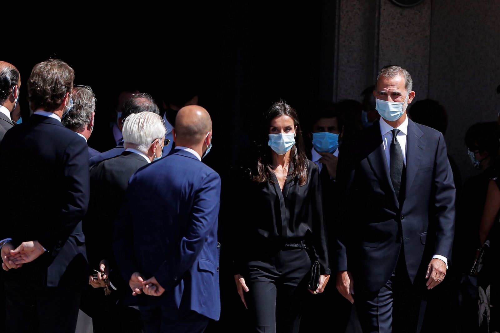 Los Reyes, tras asistir al funeral del marido de Xandra Falcó.
