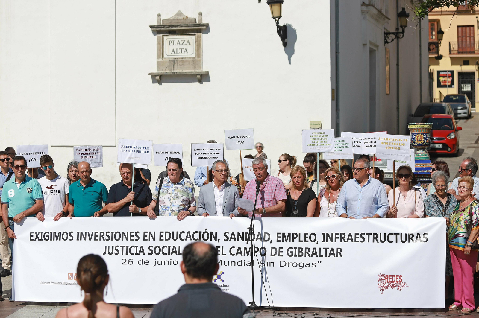 Concentración del Día contra la Droga en la Plaza Alta de Algeciras