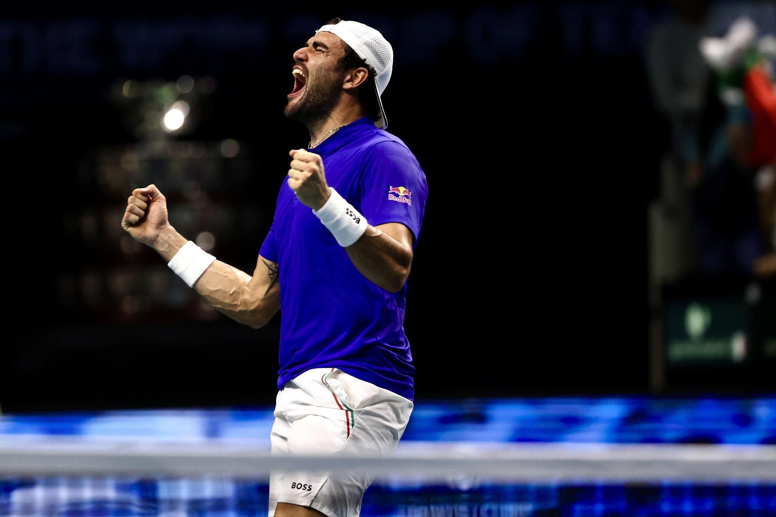 La celebración de Italia de la Copa Davis en Málaga, en fotos
