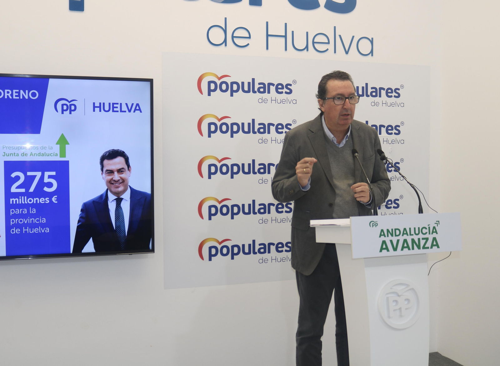 Manuel Andrés González en rueda de prensa.