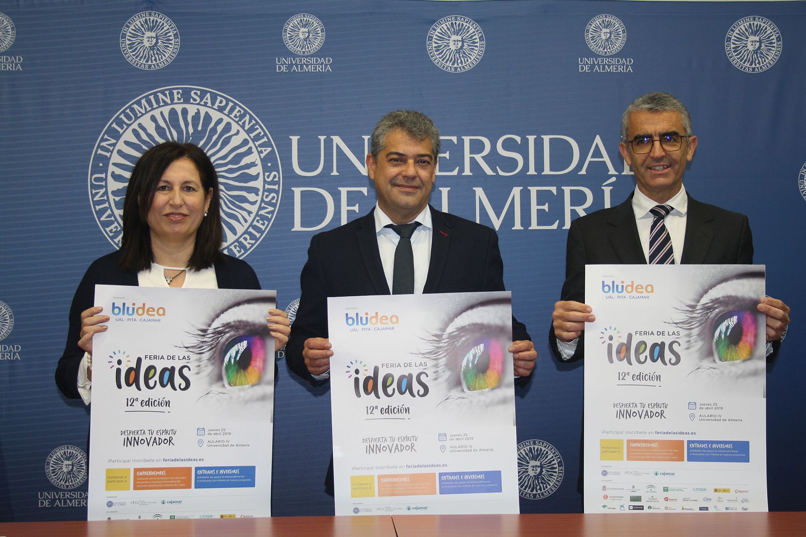 Trini Cabeo, Carmelo Rodríguez y Roberto García Torrente.