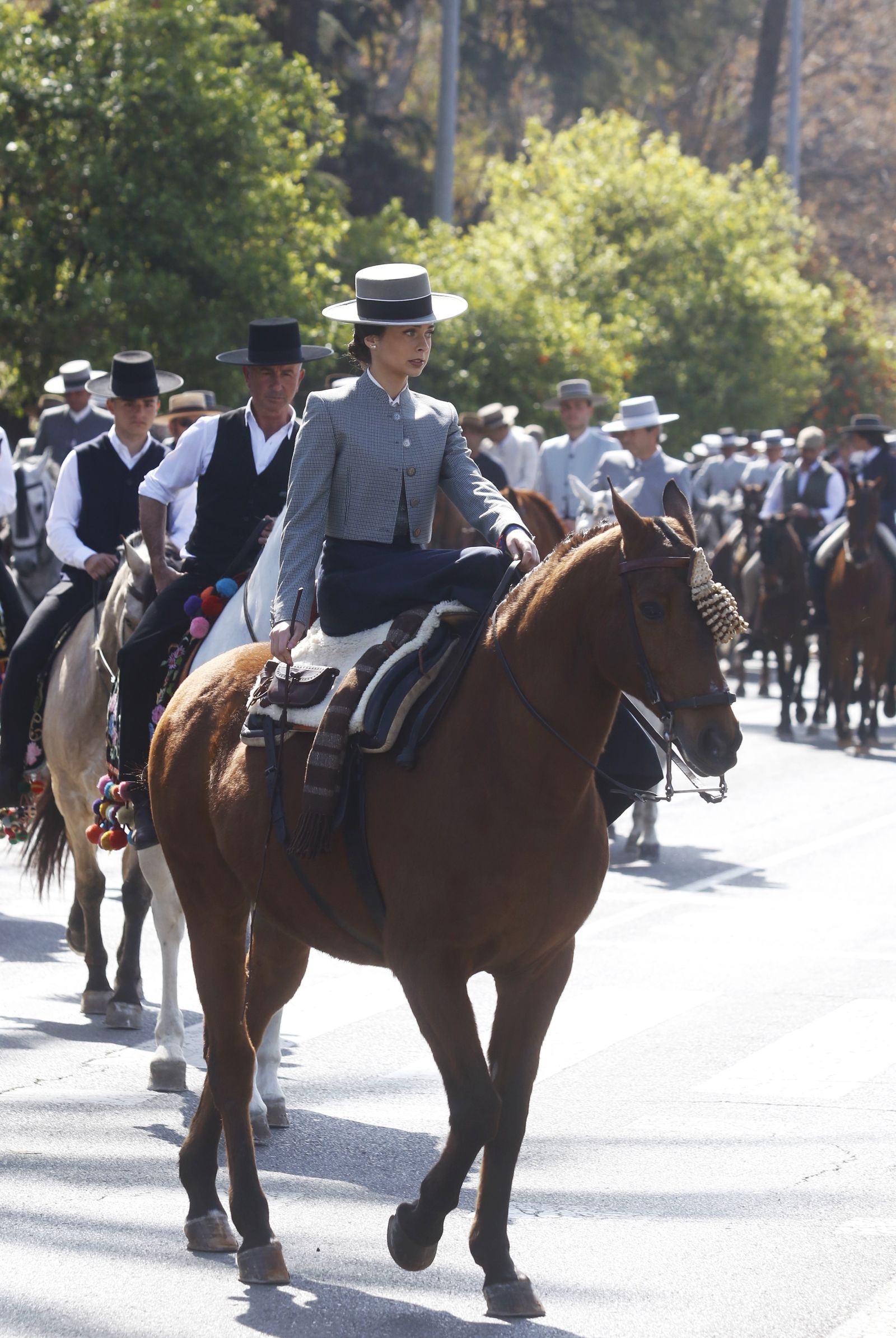 La marcha hípica en Córdoba por el 28-F, en fotografias.