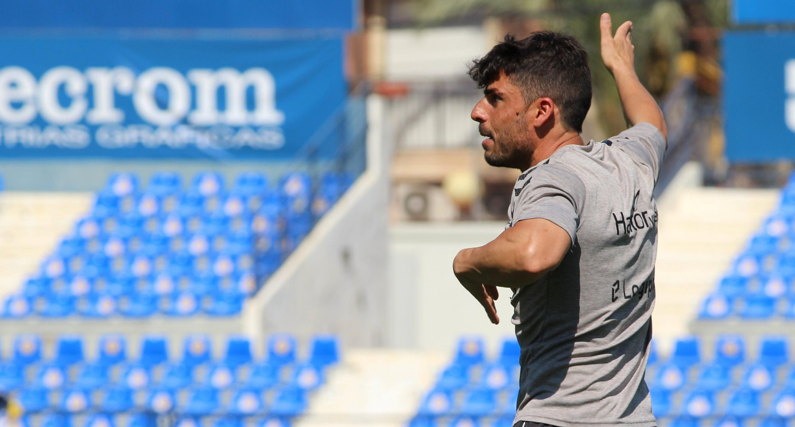 Jorge Romero, en un entrenamiento del UCAM Murcia. Jorge Romero, en un entrenamiento del UCAM Murcia.