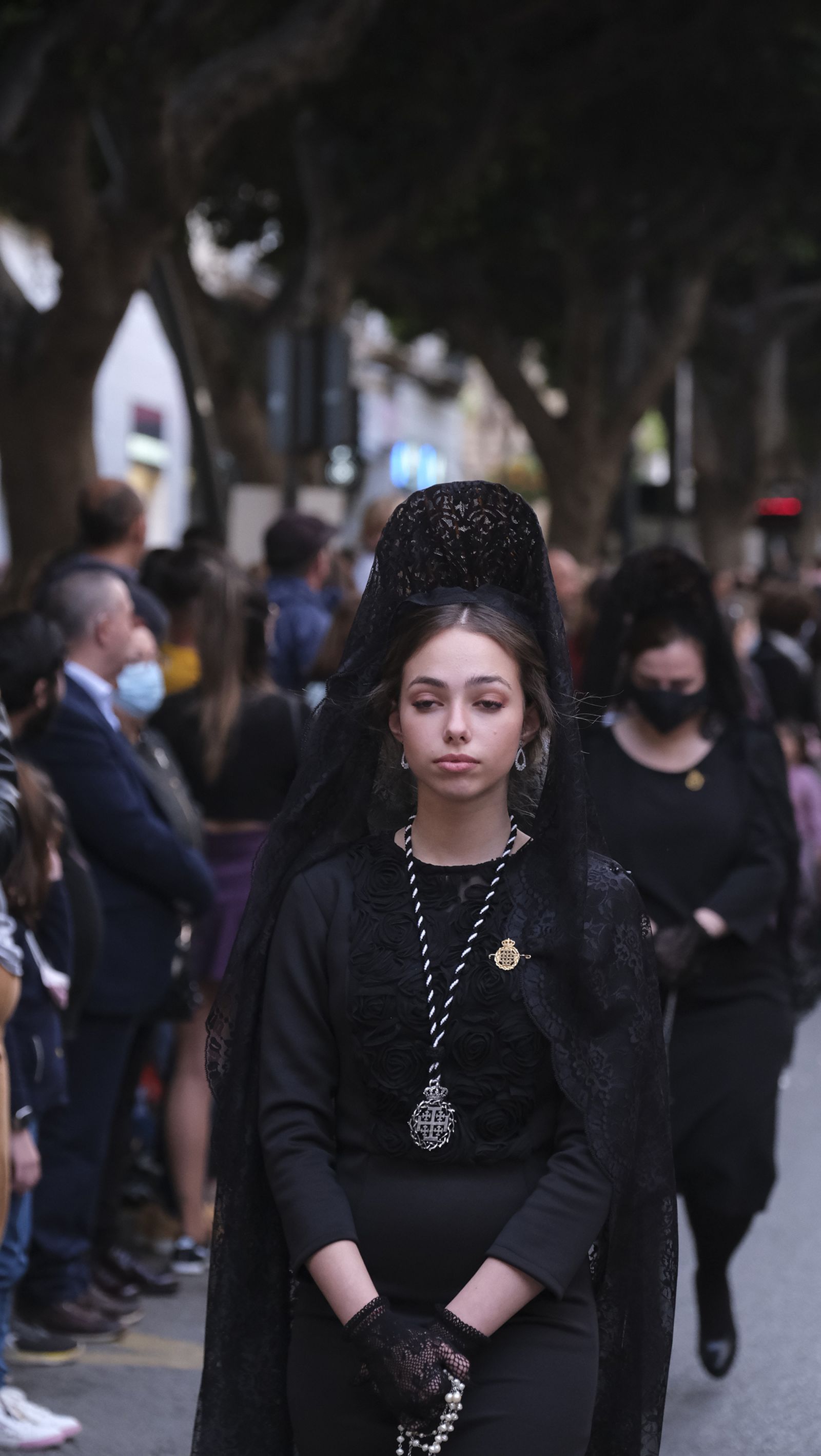 Procesión del Santo Entierro en Almería, en imágenes.