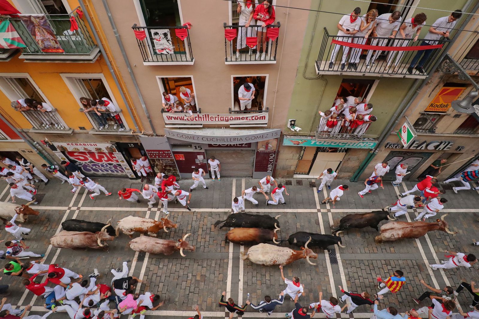 Las imágenes de los toros de Jandilla en los sanfermines