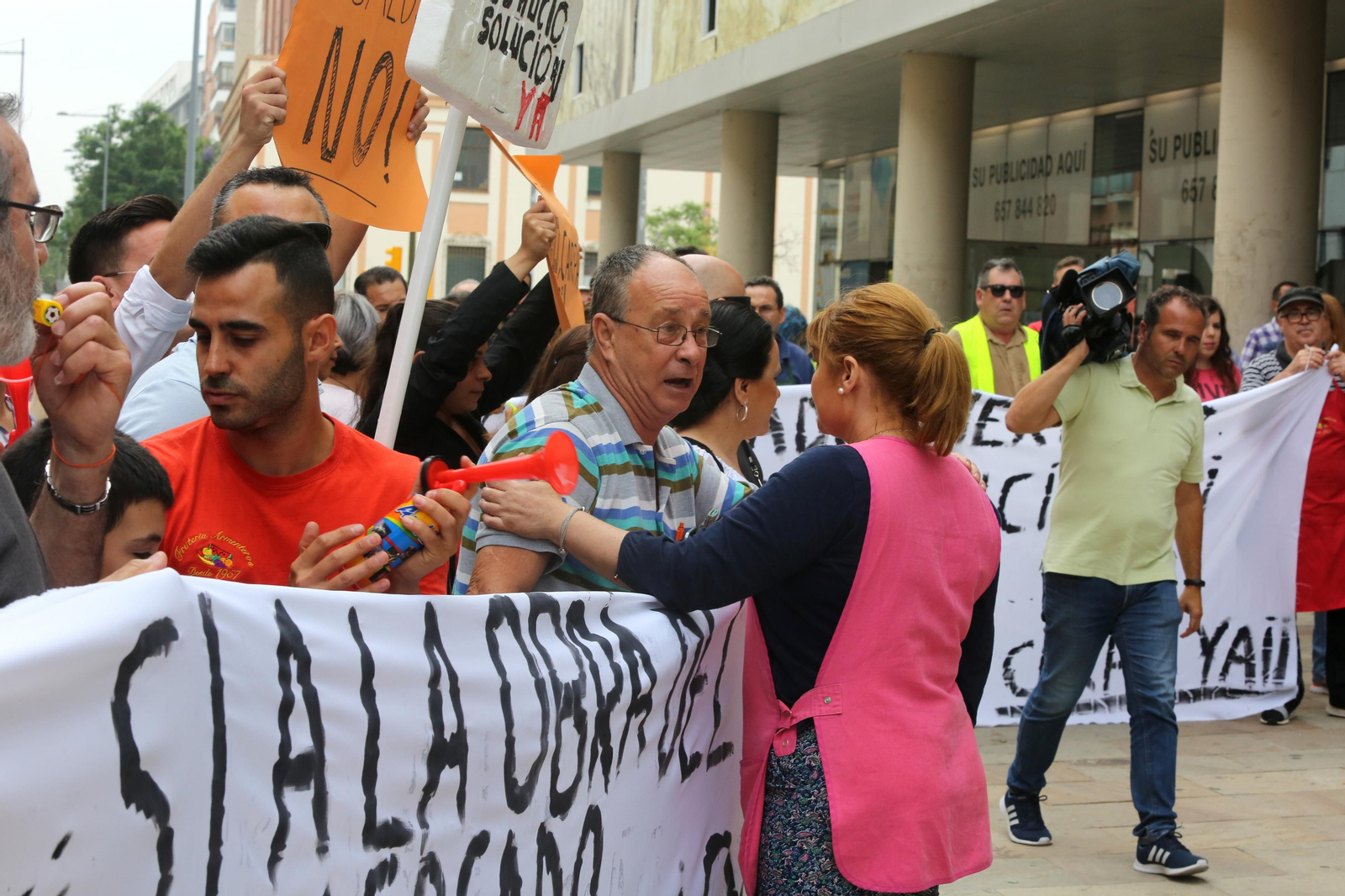 Más imágenes de la protesta de los minoristas del mercado de San Sebastián
