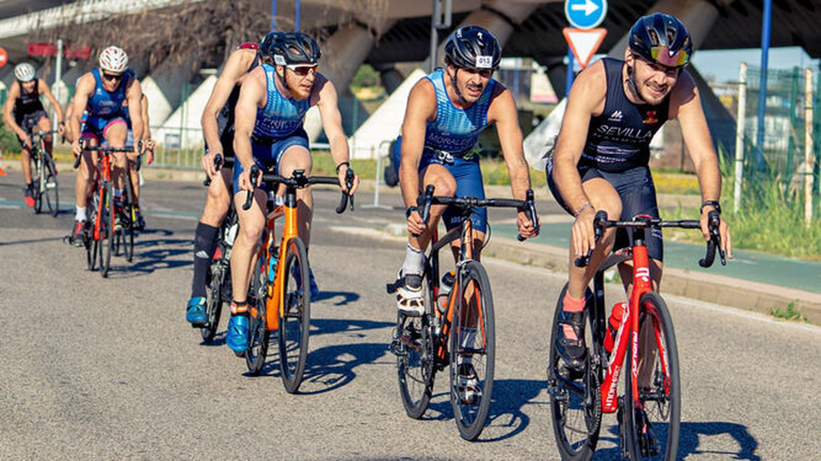Una imagen del segmento de ciclismo en la anterior edición.