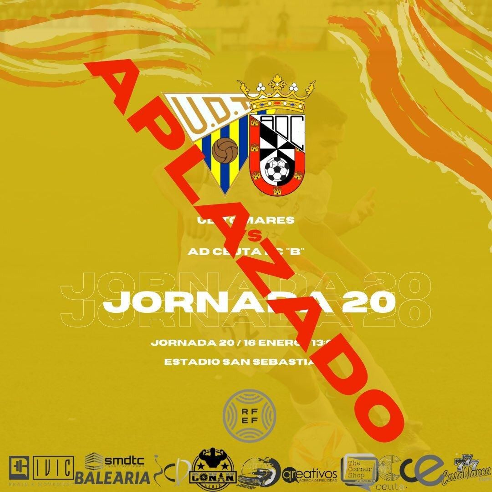 El Tomares - Ceuta B ha sido uno de los últimos encuentros en aplazarse.