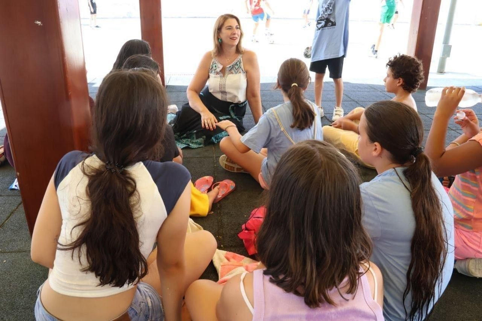 Actividad en una escuela de verano.