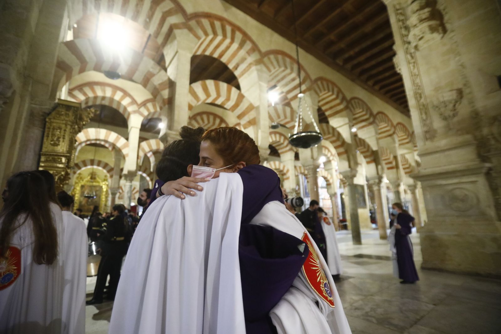 La hermandad de La Agonía de Córdoba suspende su procesión del Martes Santo, en imágenes