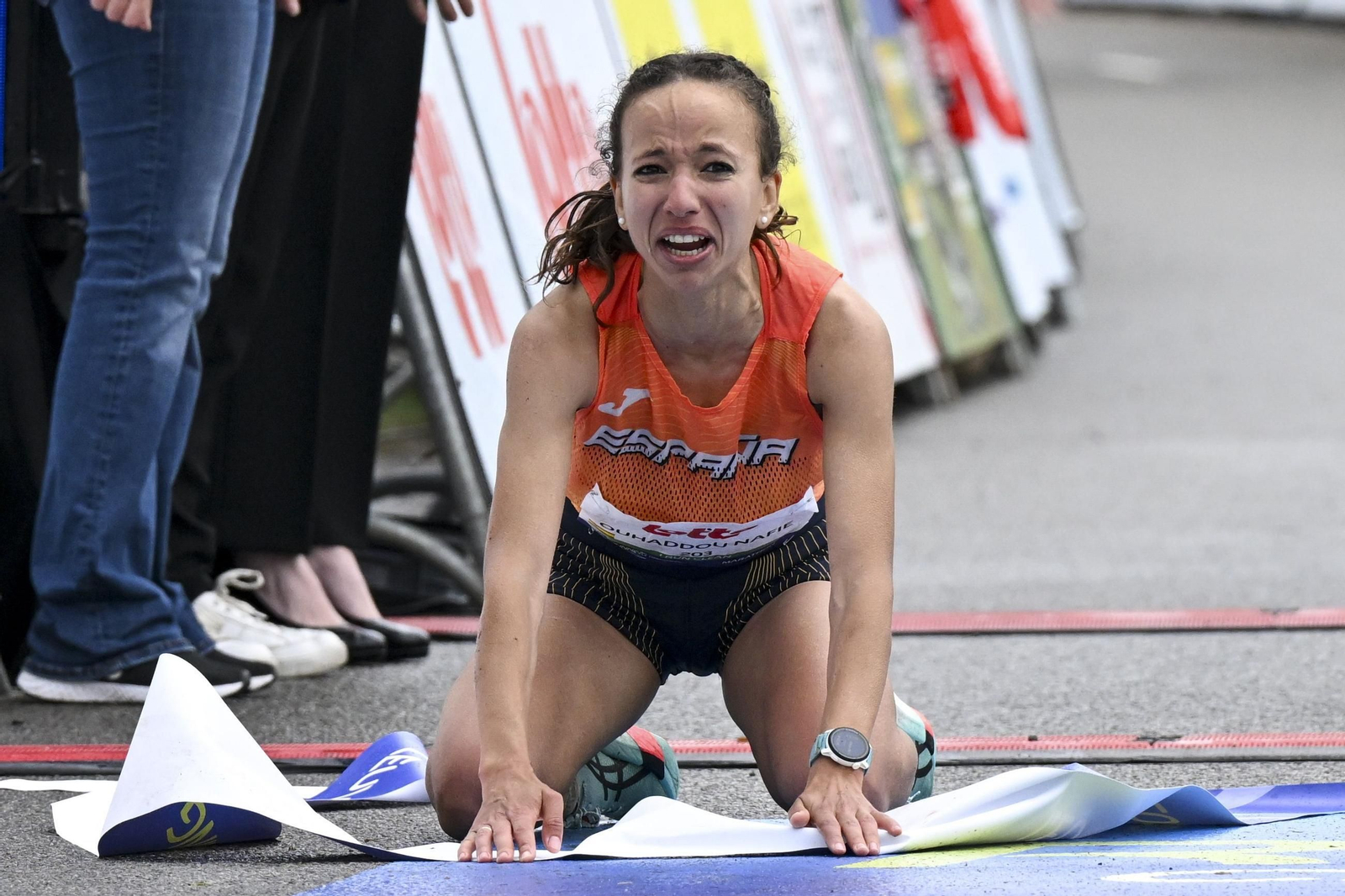 Las mejores fotos del histórico oro de Fátima  Ouhaddou en el Campeonato de Europa de maratón