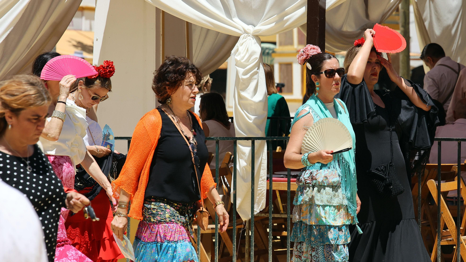 Imágenes del ambiente el miércoles en la Feria de Jerez 2024