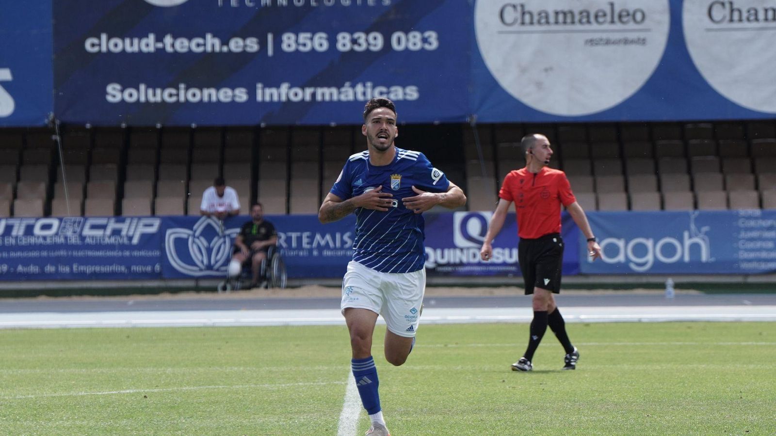 Diego celebra el 1-0.