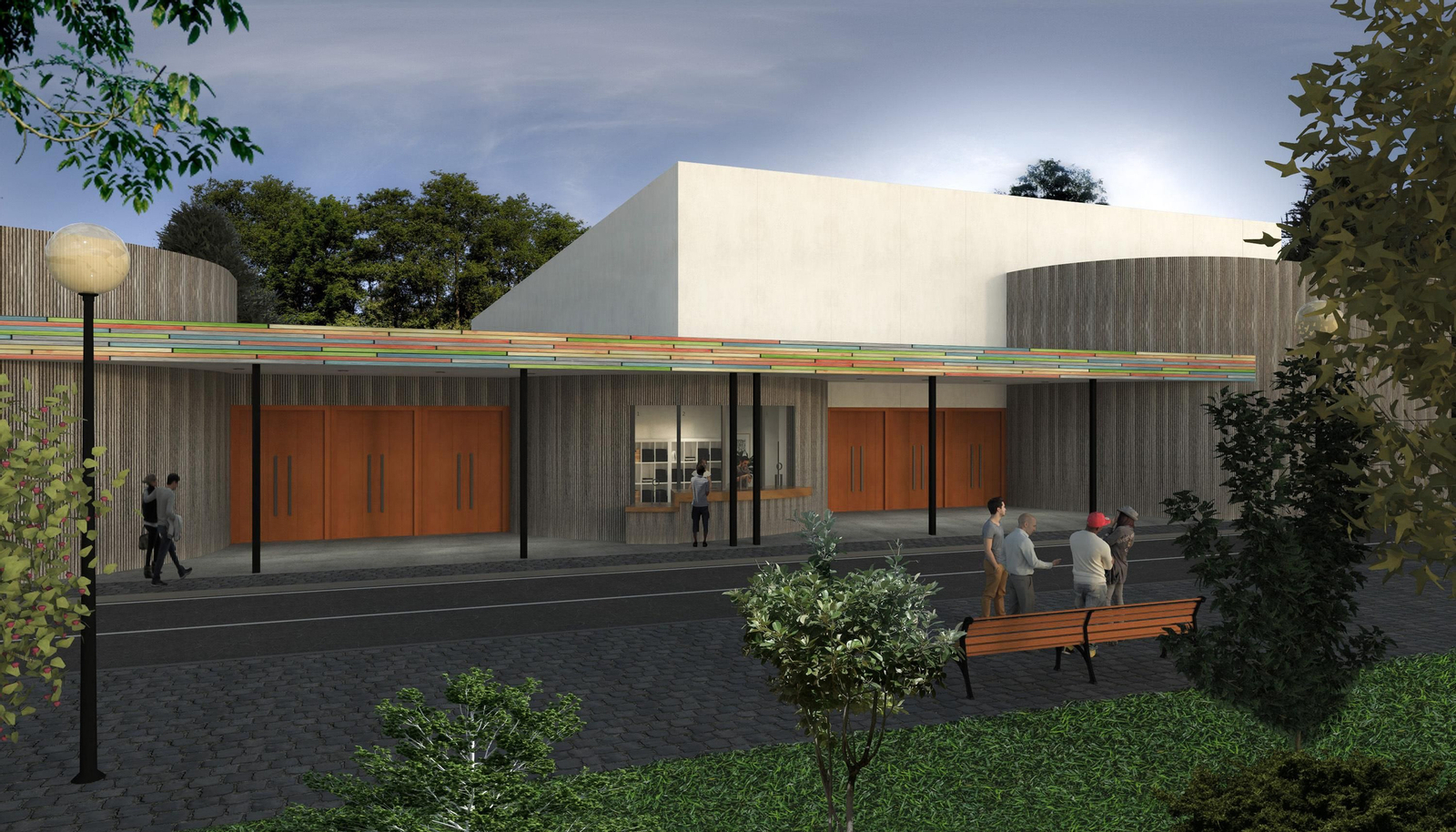 Recreación del exterior del futuro edificio.