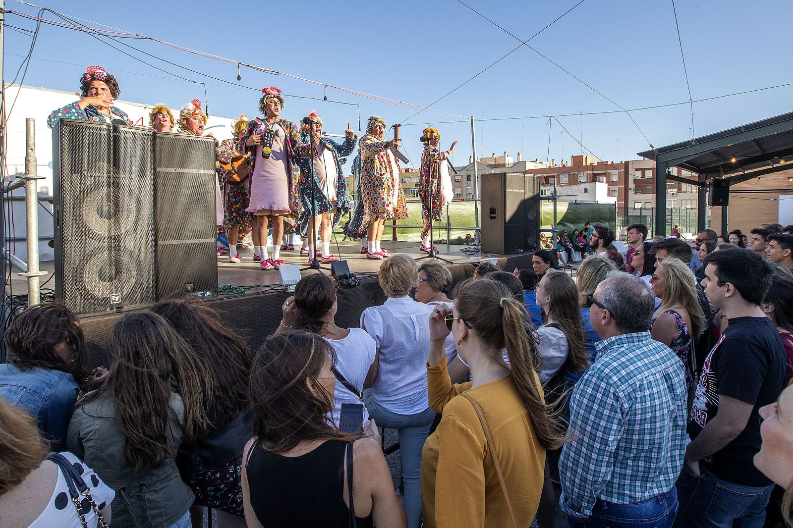 Una actuación de Carnaval, el viernes en el inicio de la verbena de Upace.