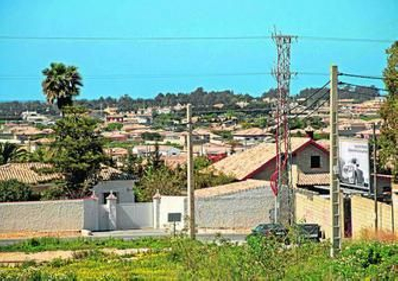 Imagen de una zona del extrarradio del término chiclanero.