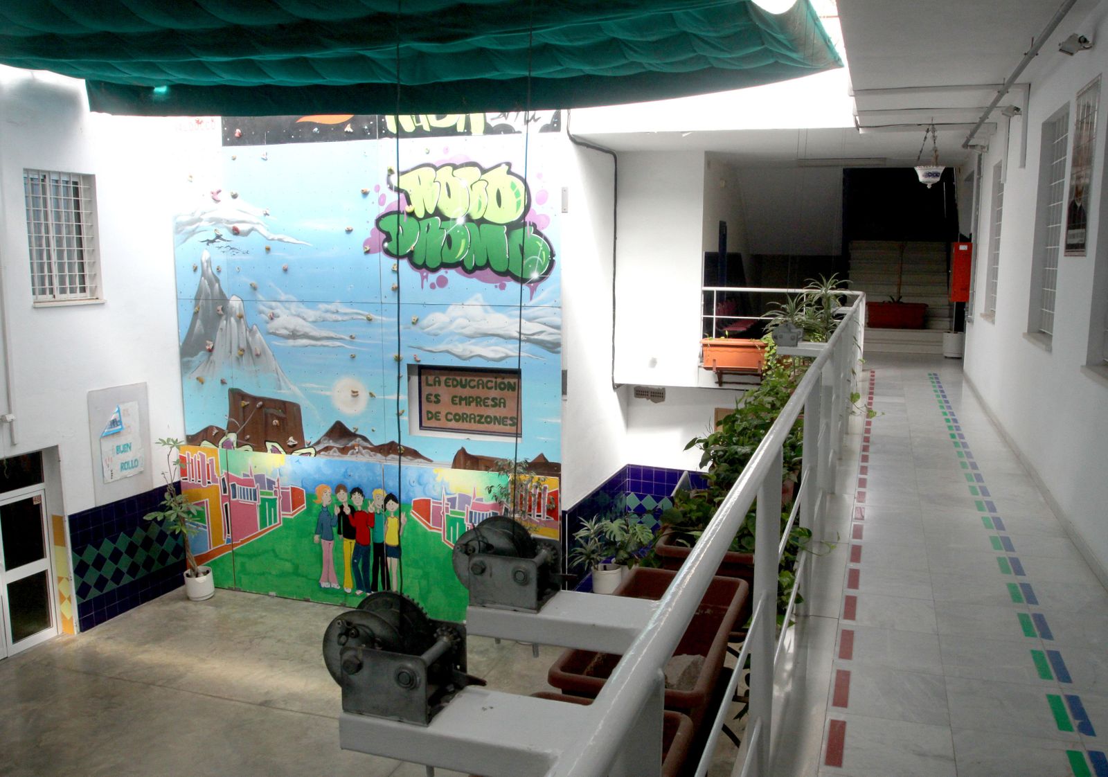 Interior de la sede de la Fundación Valdocco.