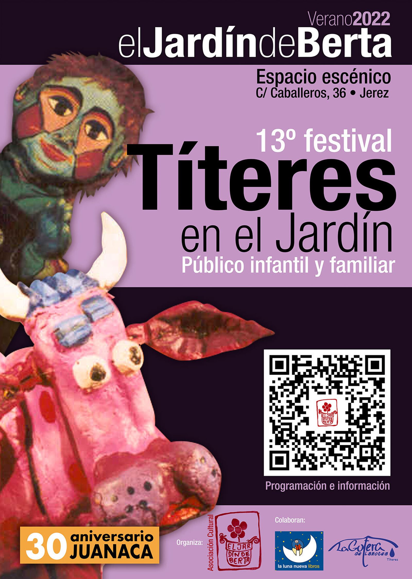 Detalle del cartel anunciador del Festival de Títeres.