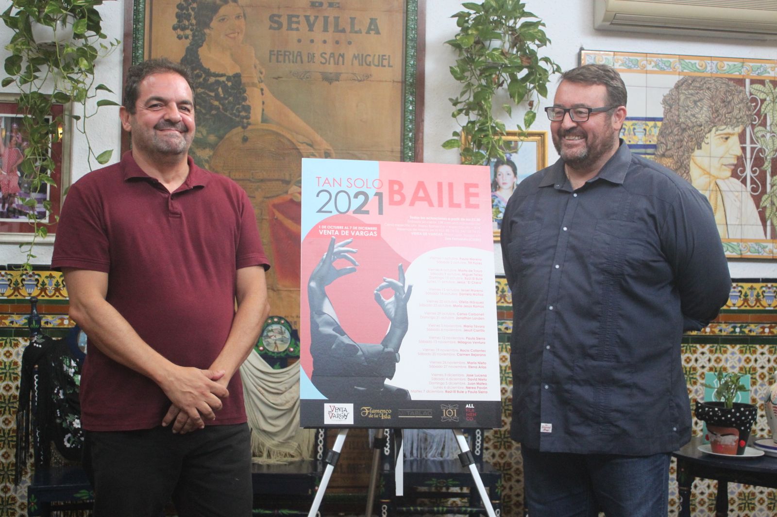 Presentación del ciclo flamenco Tan solo baile en la Venta de Vargas.