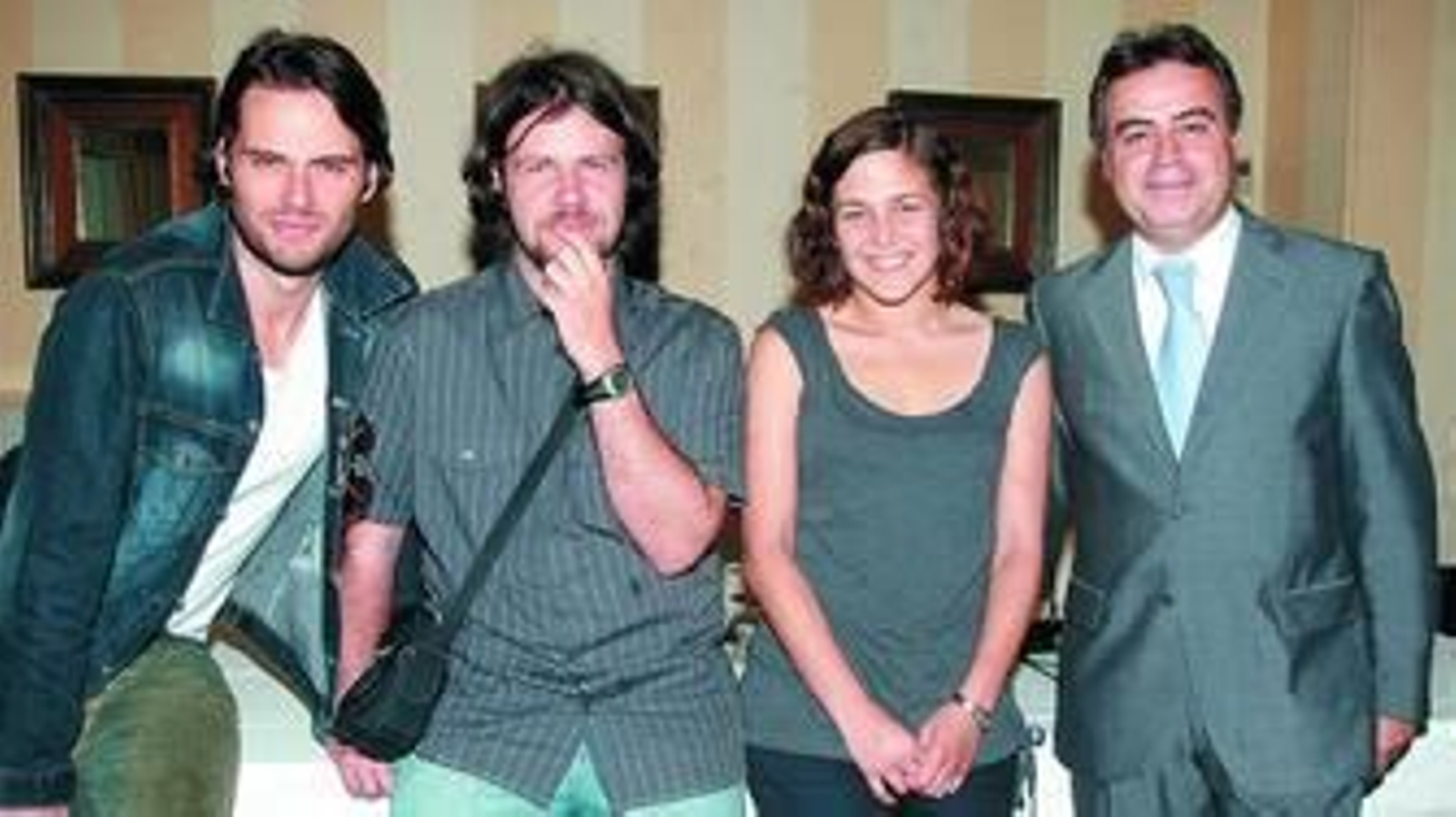 Roberto Hoyas, Miguel Jiménez, Teresa Hurtado de Ory y Antonio Real, en la presentación de 'Nostalgia'.