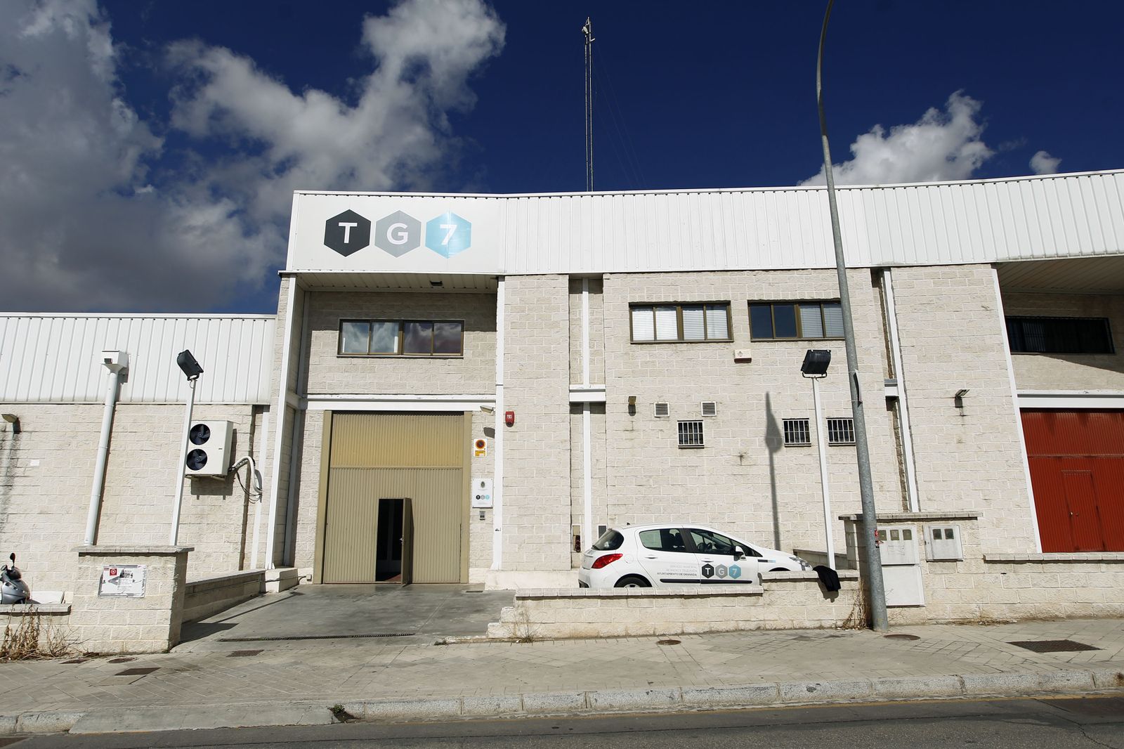 Las instalaciones de TG7 en el polígono El Florío.
