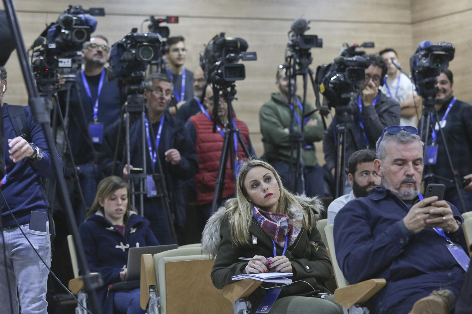 La rueda de prensa de Richard Shaheen, en fotos