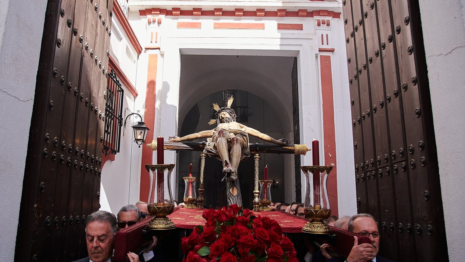 El Cristo del Buen Fin en su traslado de ida a San Lorenzo
